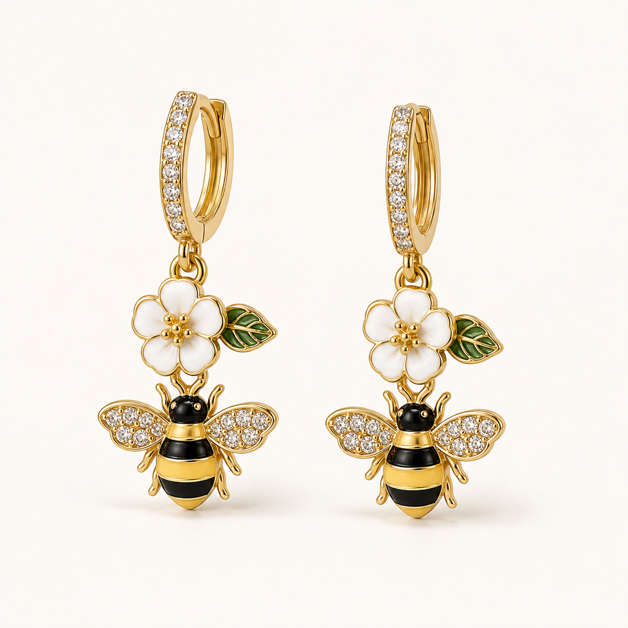 PF-BEE-AND-FLOWER-EARRINGS main product image