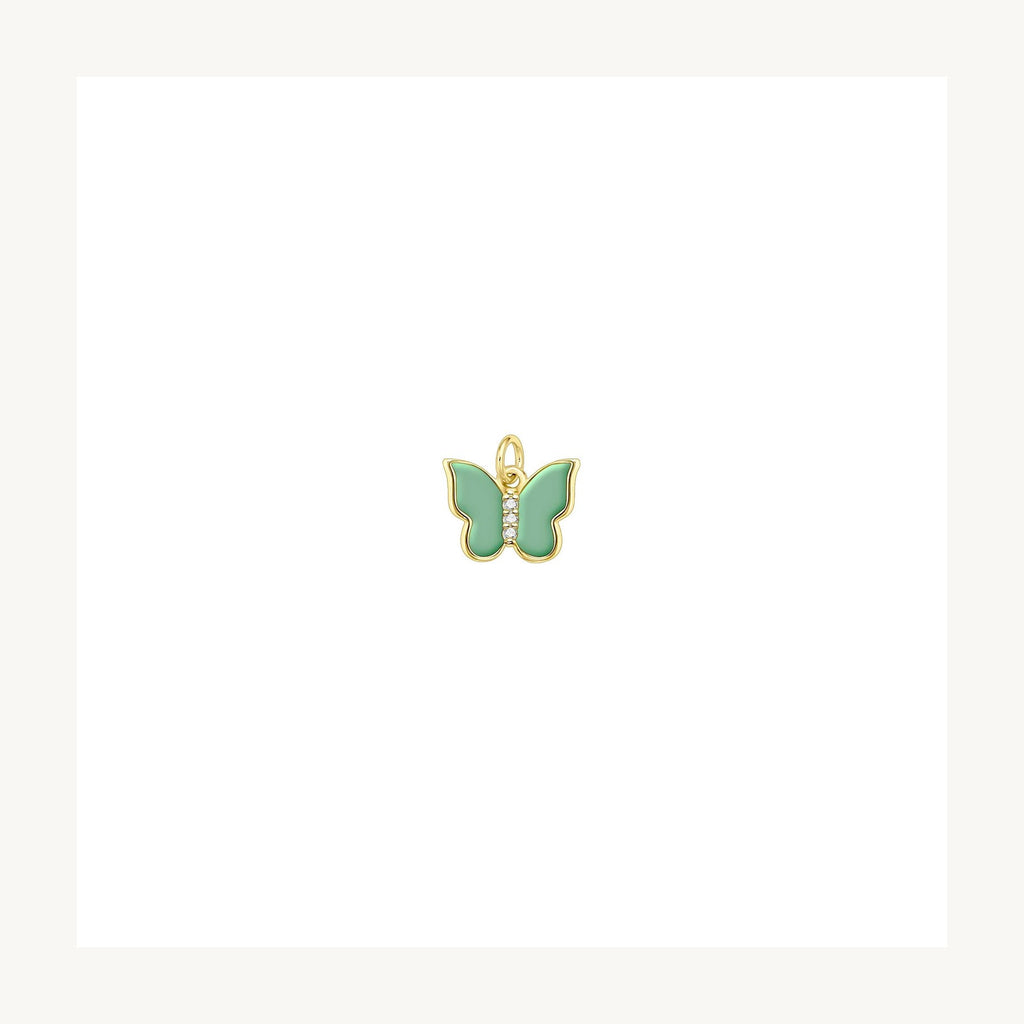 Butterfly Enamel Charm Pendant