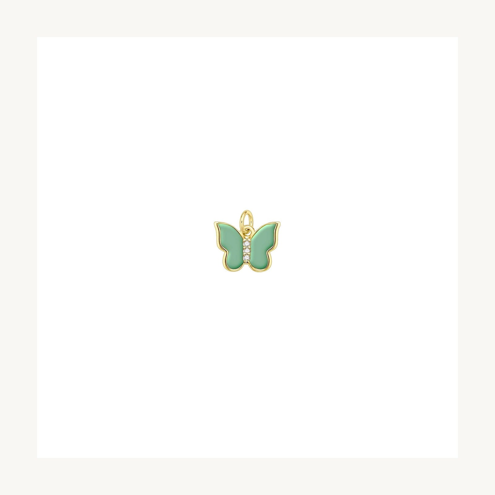 Butterfly Enamel Charm Pendant