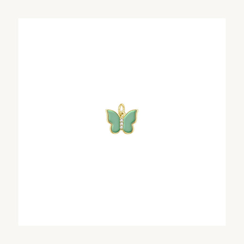 Butterfly Enamel Charm Pendant