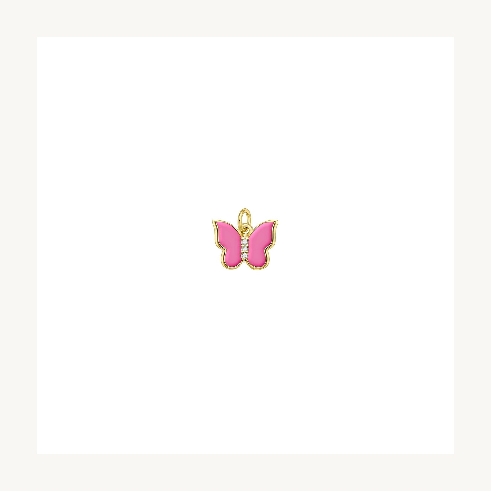 Butterfly Enamel Charm Pendant