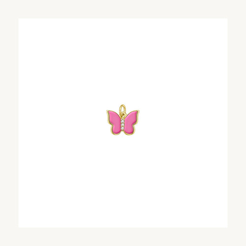 Butterfly Enamel Charm Pendant