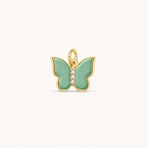 Butterfly Enamel Charm Pendant