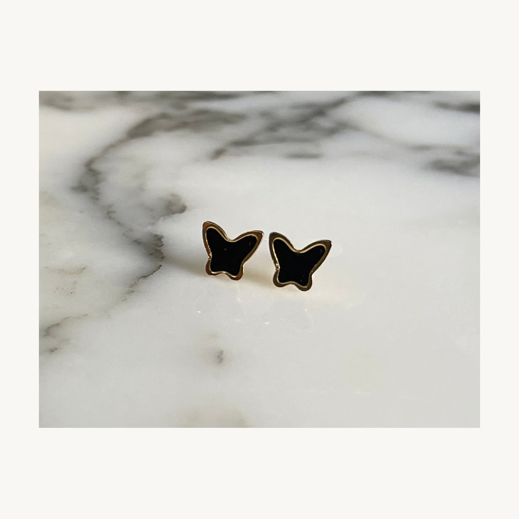 Butterfly Enamel Earrings