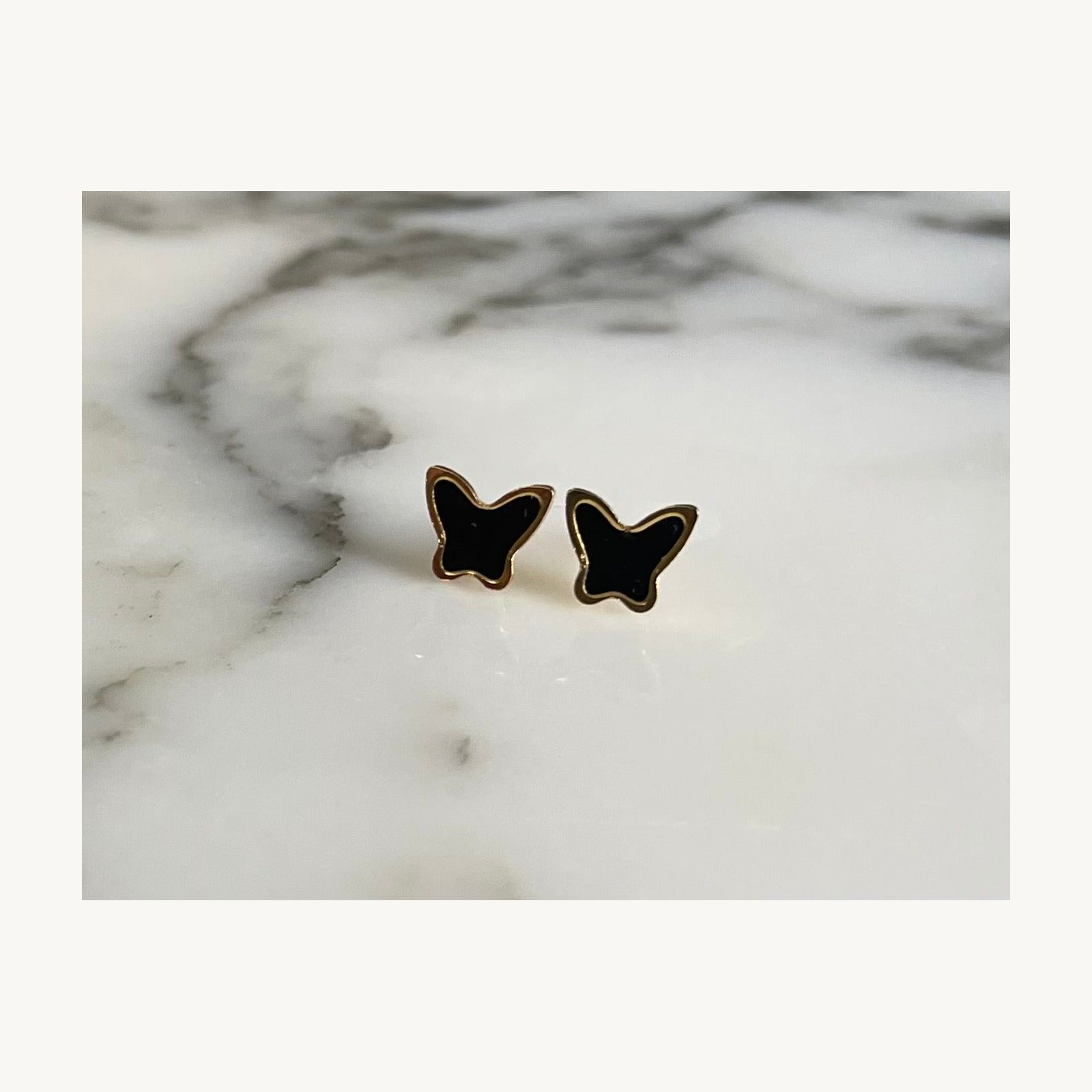 Butterfly Enamel Earrings