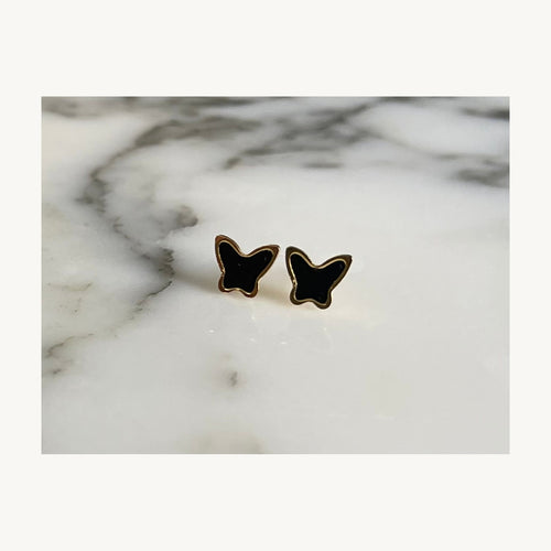 Butterfly Enamel Earrings