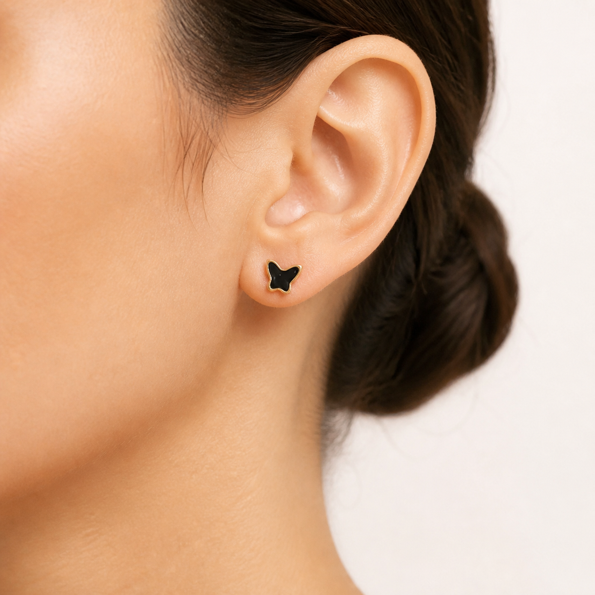 PF-BUTTERFLY-ENAMEL-EARRINGS worn image