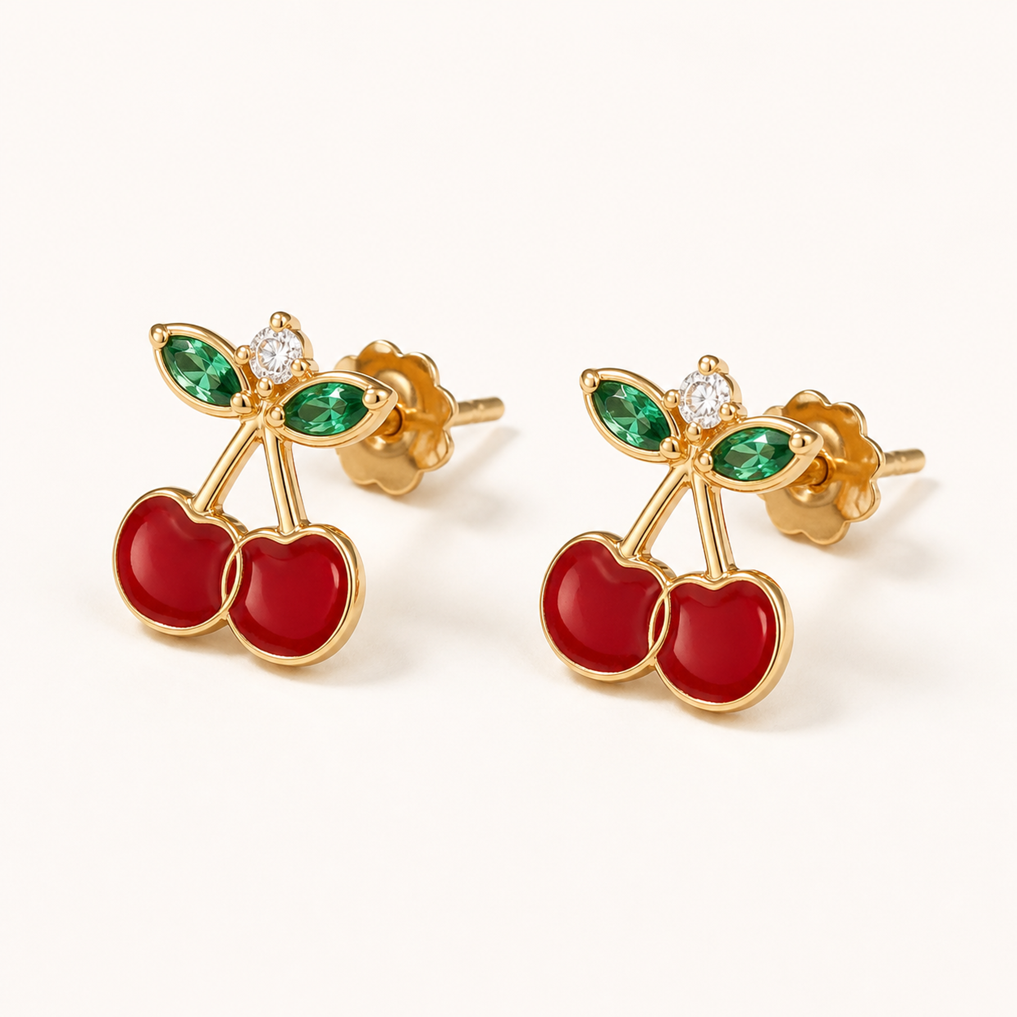 PF-CHERRY-STUD-EARRINGS detail image