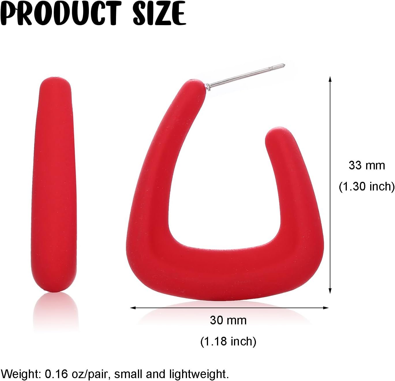 Colorful Acrylic Dome Huggie Hoop Earrings 07
