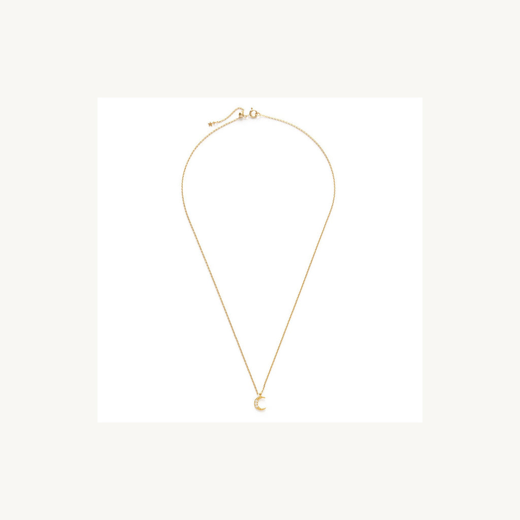 Crescent Moon Charm Necklace