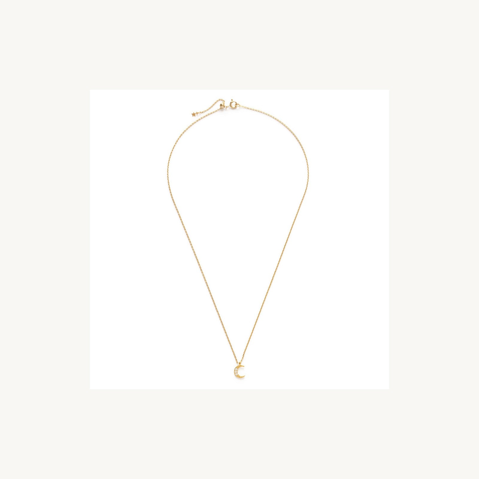 Crescent Moon Charm Necklace