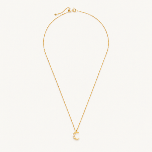 Crescent Moon Charm Necklace