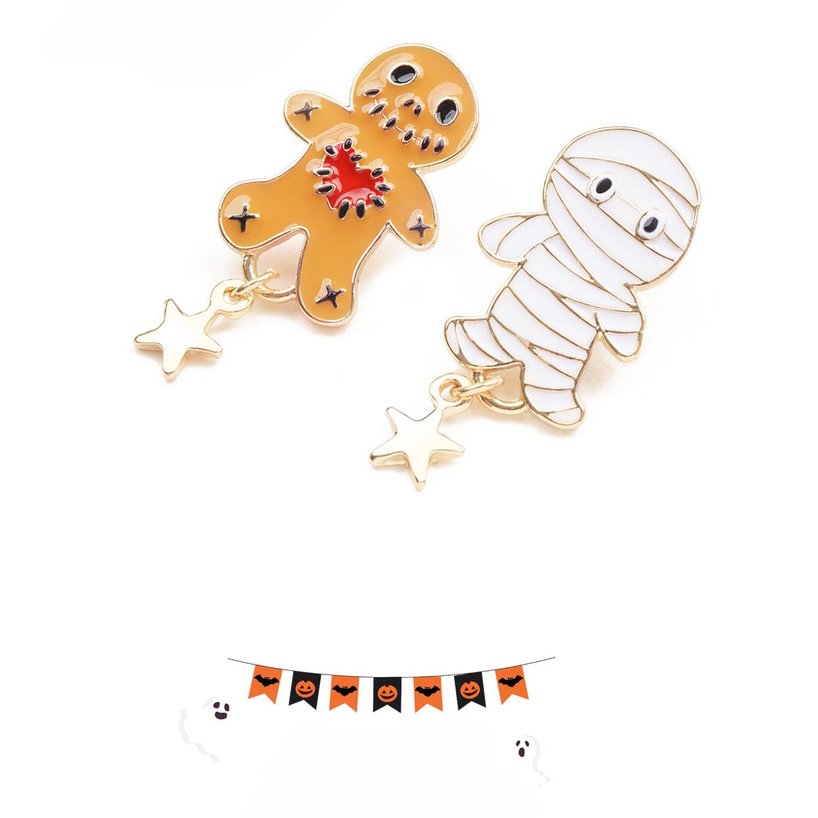 Cute Pumpkin Stud Earrings