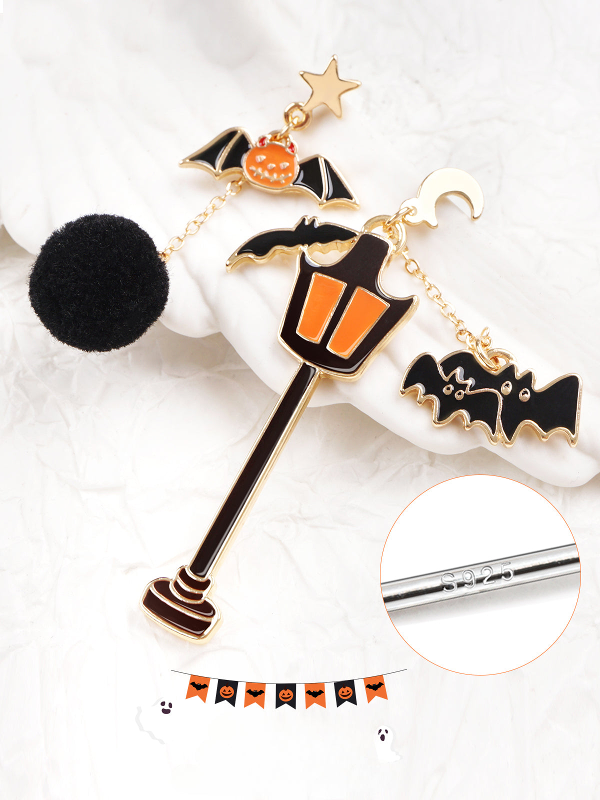 Cute Pumpkin Stud Earrings