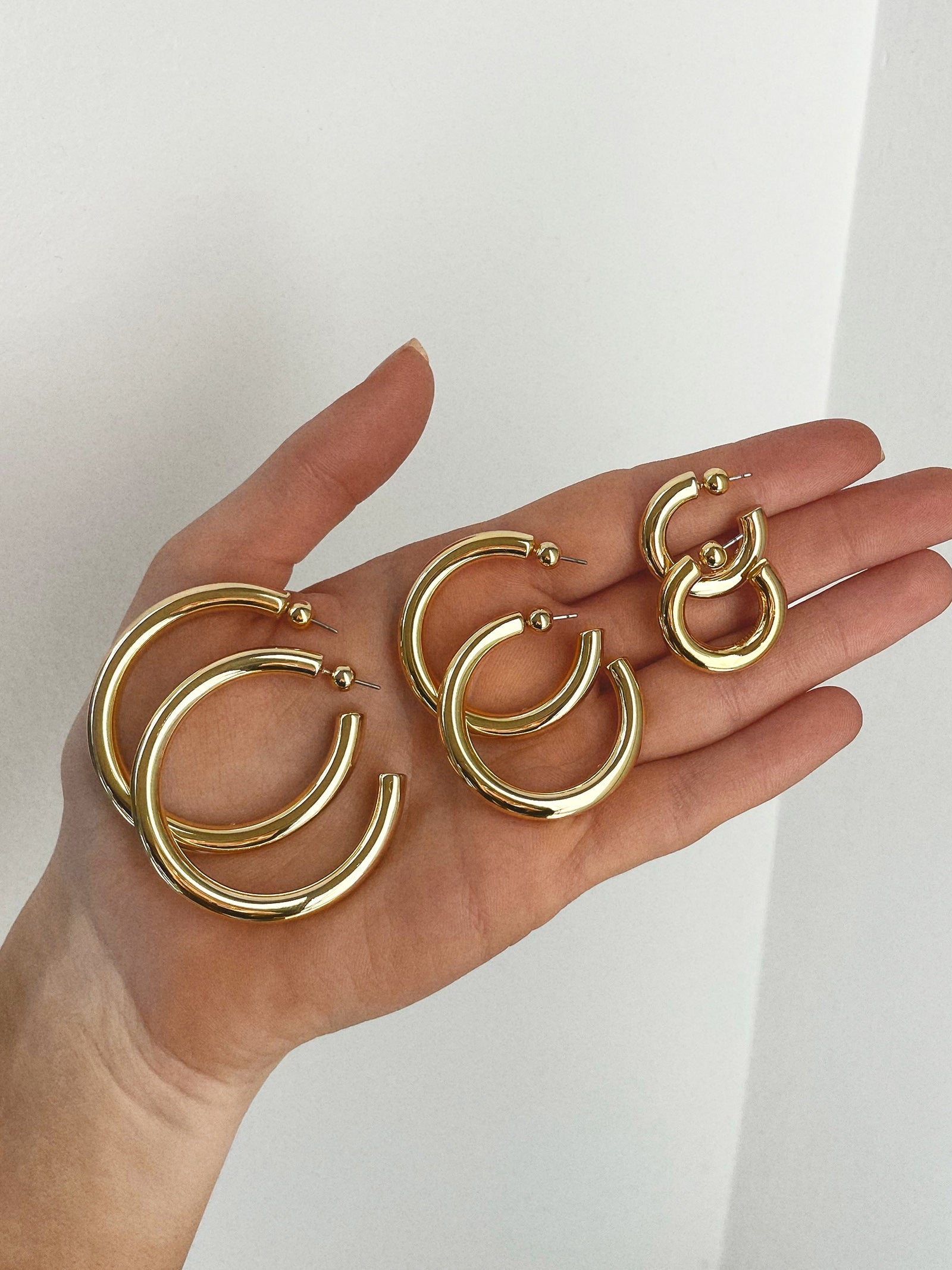 Dalilah 37MM Gold Hoop Earrings 07