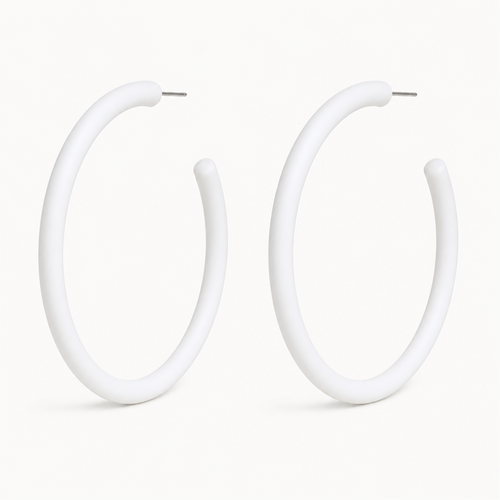 Large Colorful Acrylic Hoop Earrings