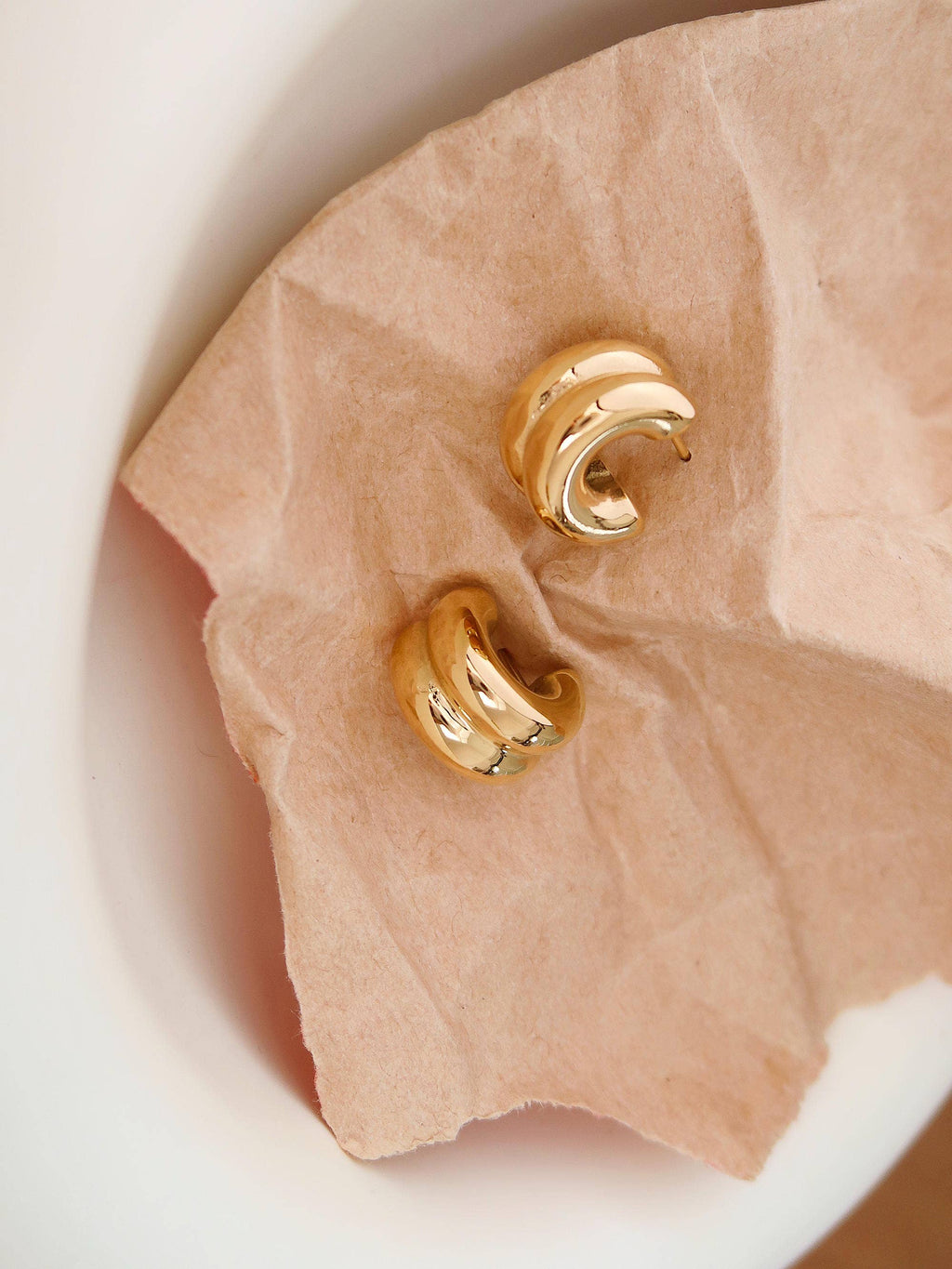 Emma double C hoop earrings