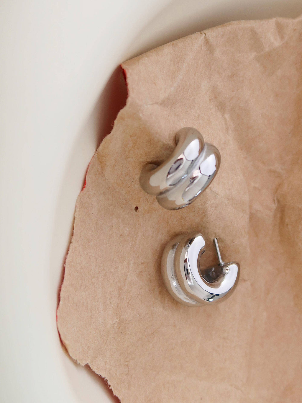 Emma double C hoop earrings