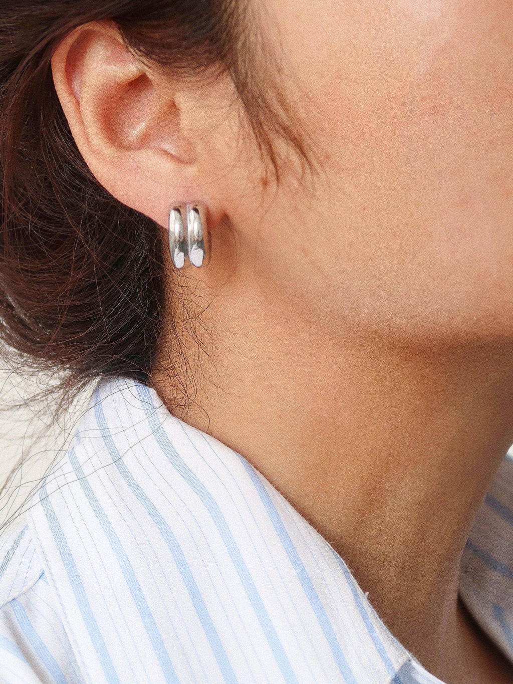 Emma double C hoop earrings