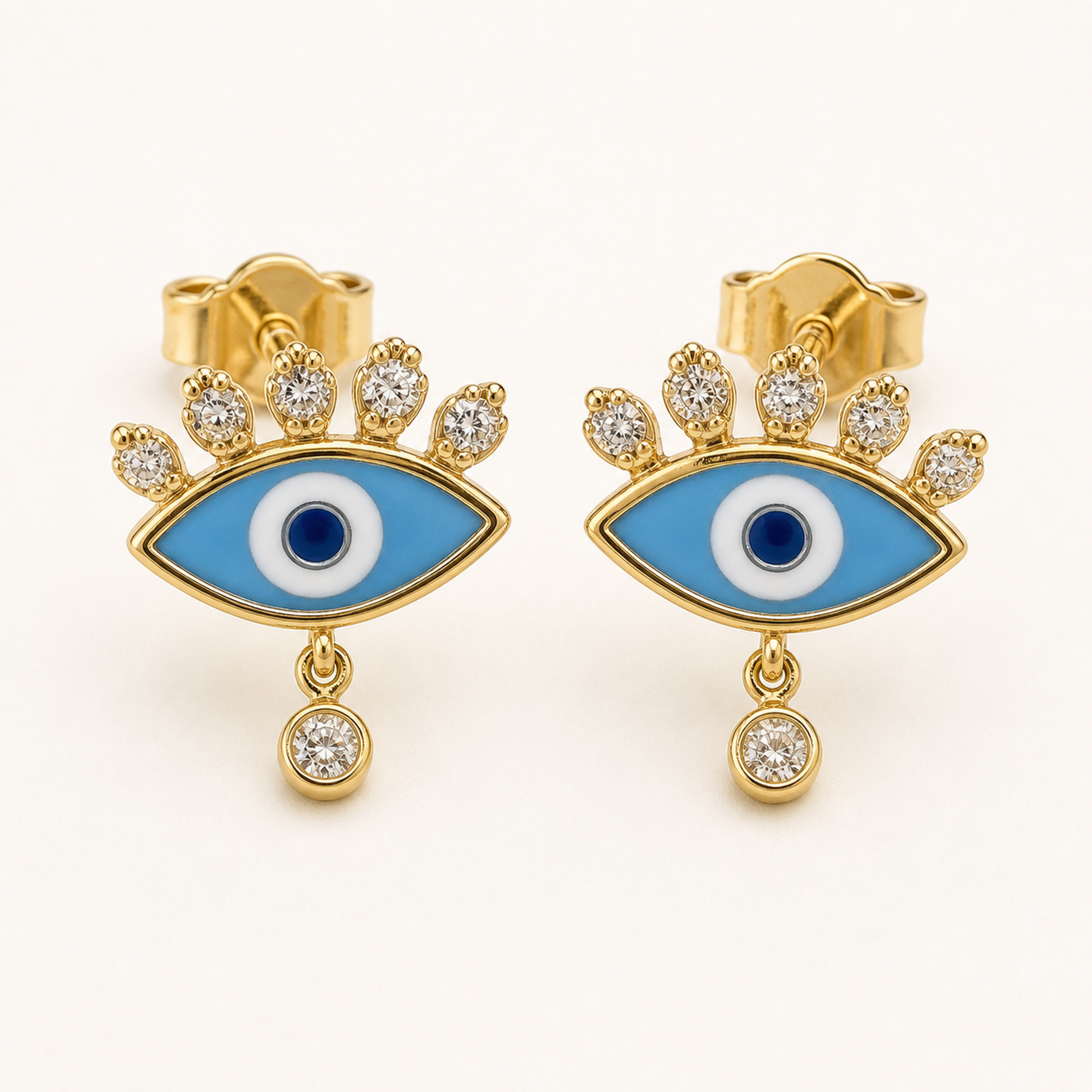 PF-ENAMEL-EVIL-EYE-STUD-EARRINGS detail image