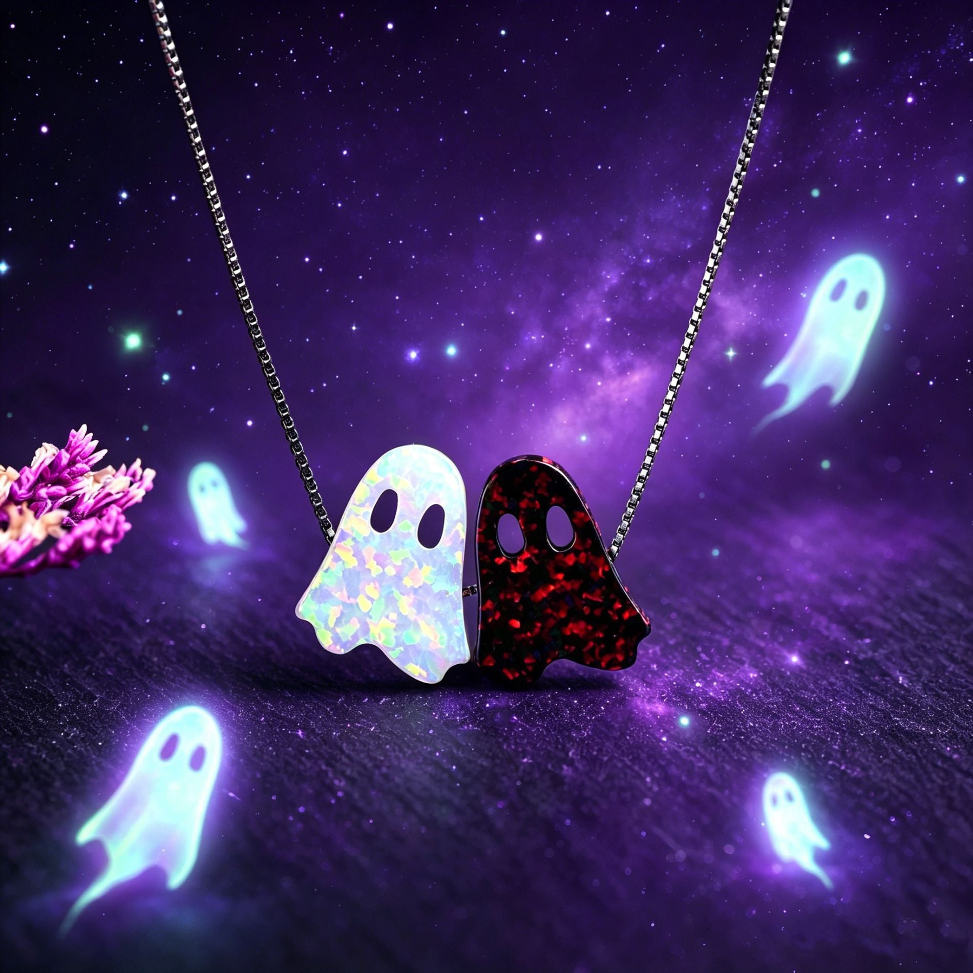 Halloween Charm Pendant Necklace 01