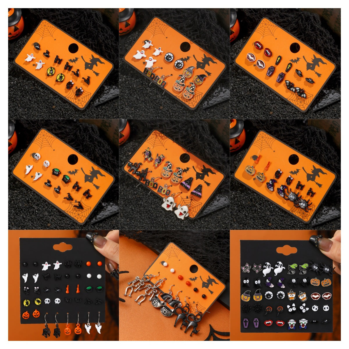 Halloween Stud Earring Set 01