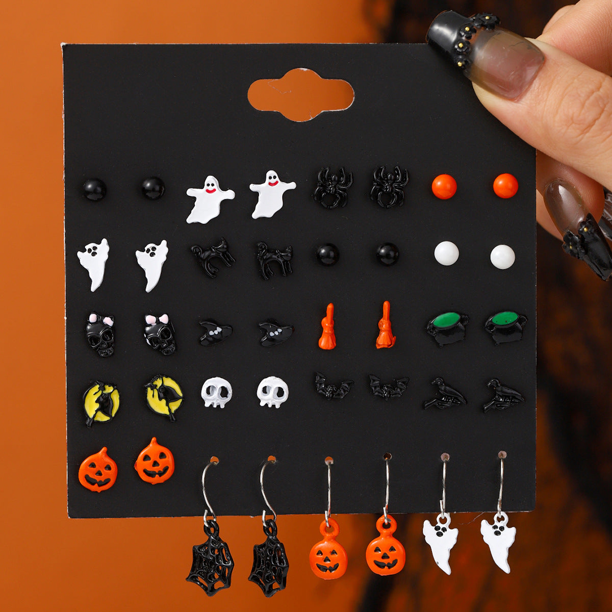 Halloween Stud Earring Set 02