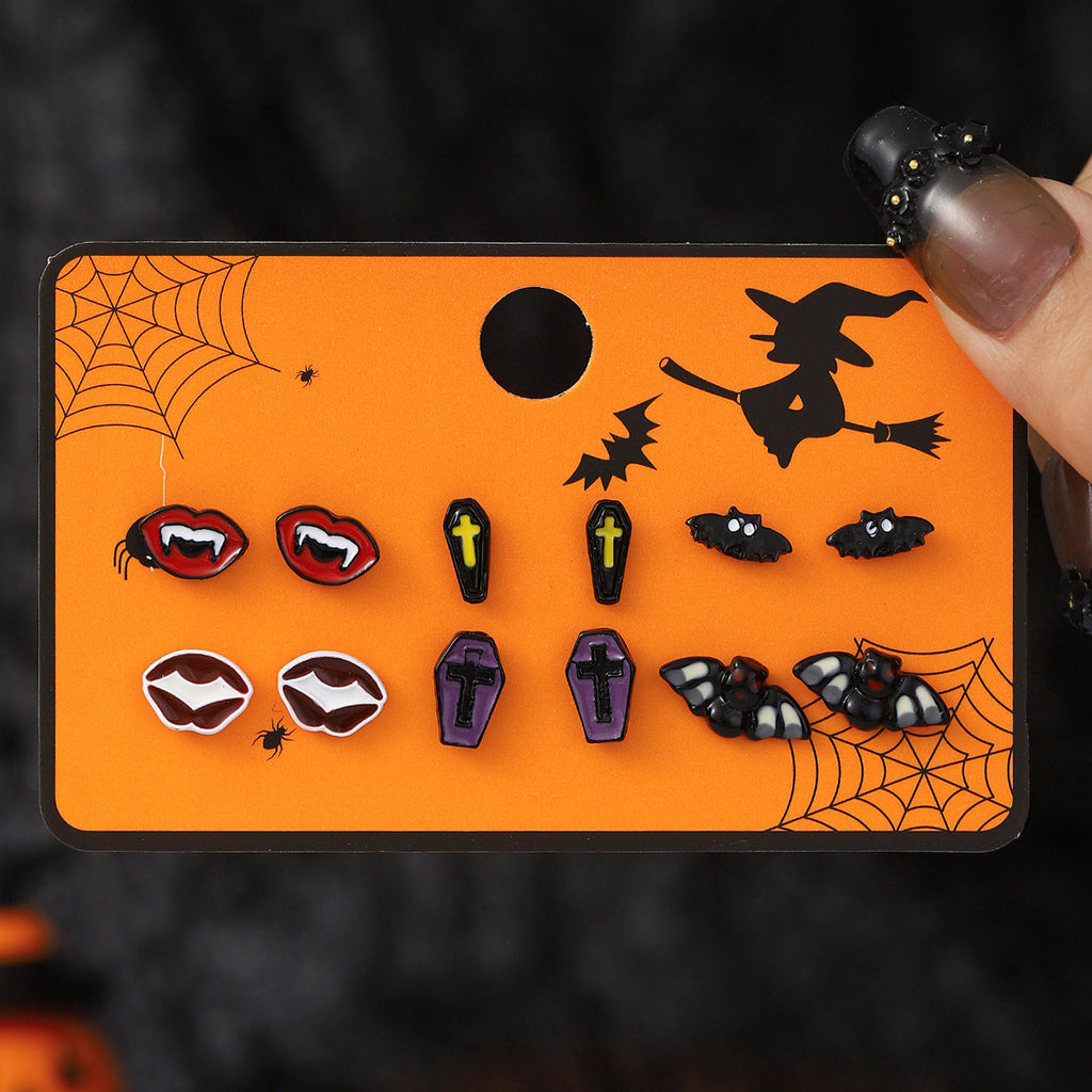 Halloween Stud Earring Set 08