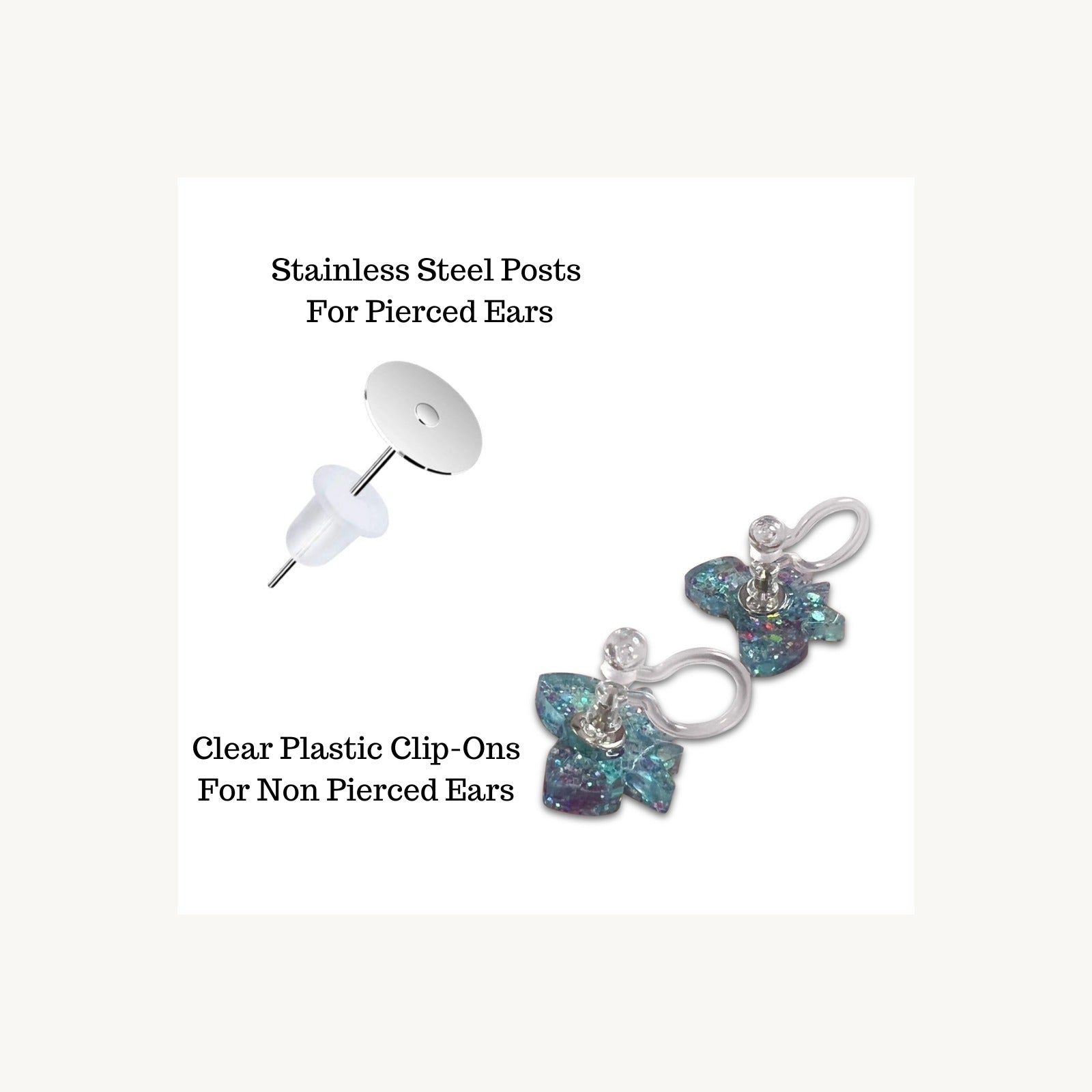 Hamsa Resin Drop Earrings