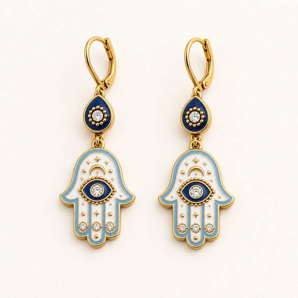 PF-HAMSA-RESIN-DROP-EARRINGS detail image