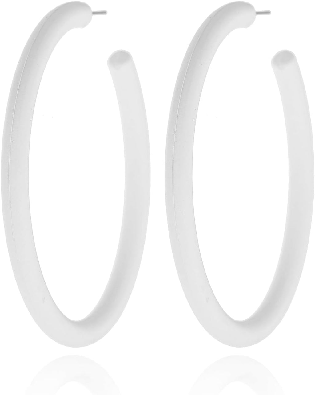 Large Colorful Acrylic Hoop Earrings 01