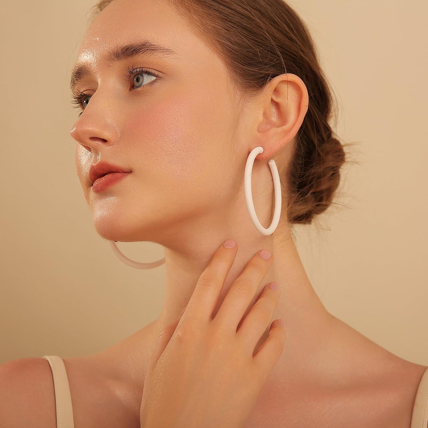 Large Colorful Acrylic Hoop Earrings 04