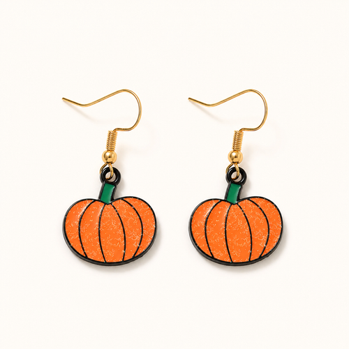 Pumpkin Pendant Earrings