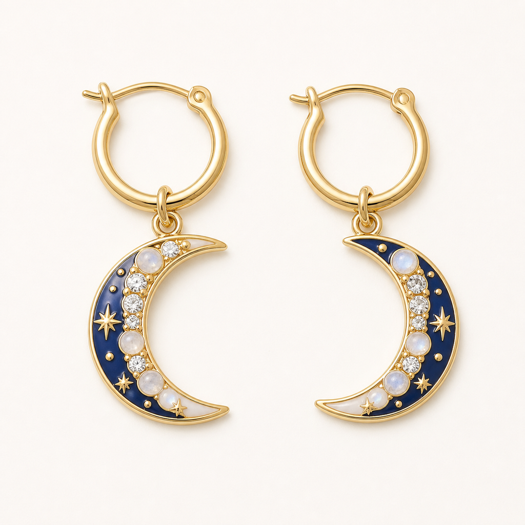 PF-MOON-PHASES-CRESCENT-EARRINGS detail image