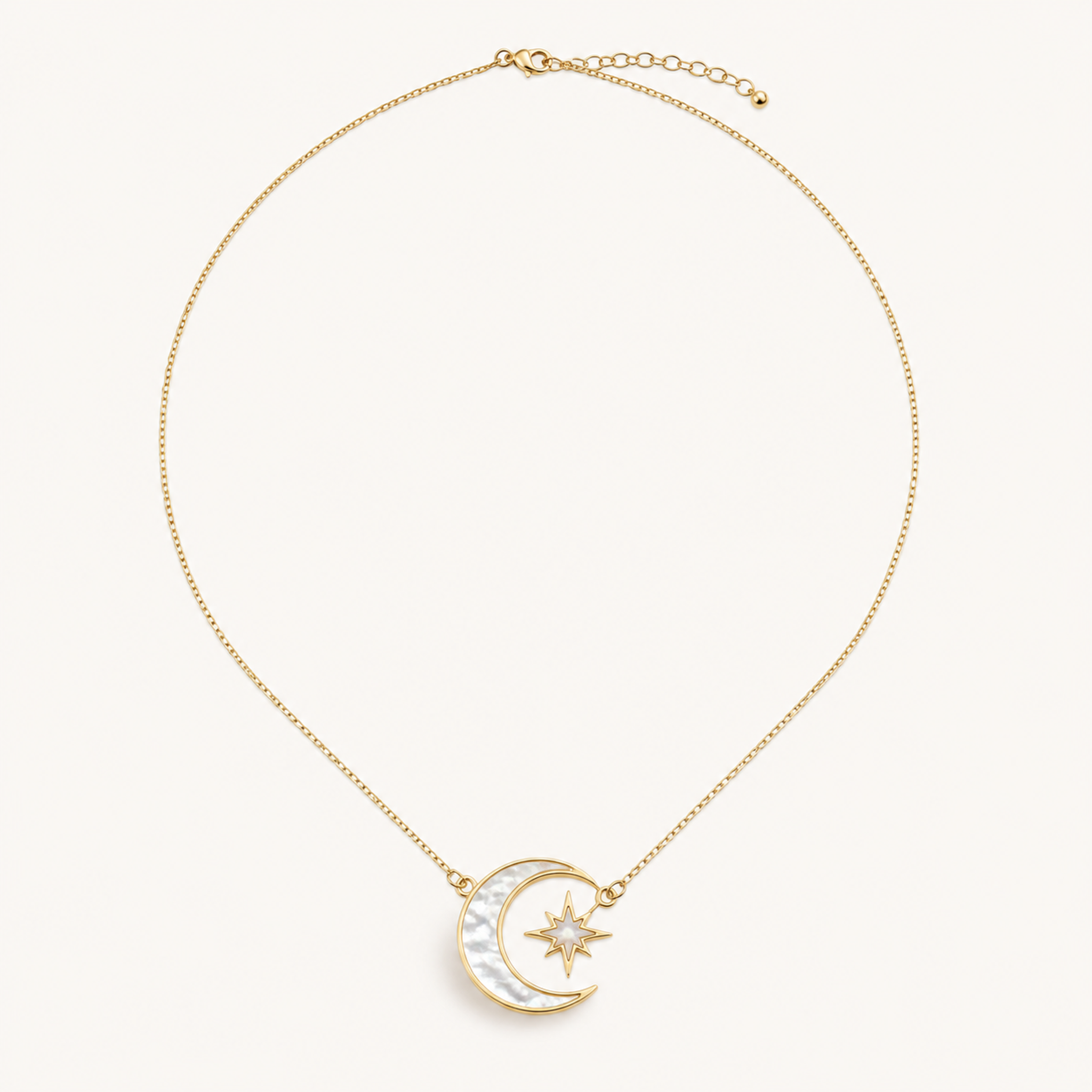PF-MOTHER-OF-PEARL-MOON-STAR-NECKLACE main product image