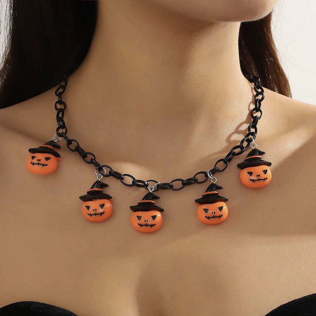 Pumpkin Collarbone Necklace