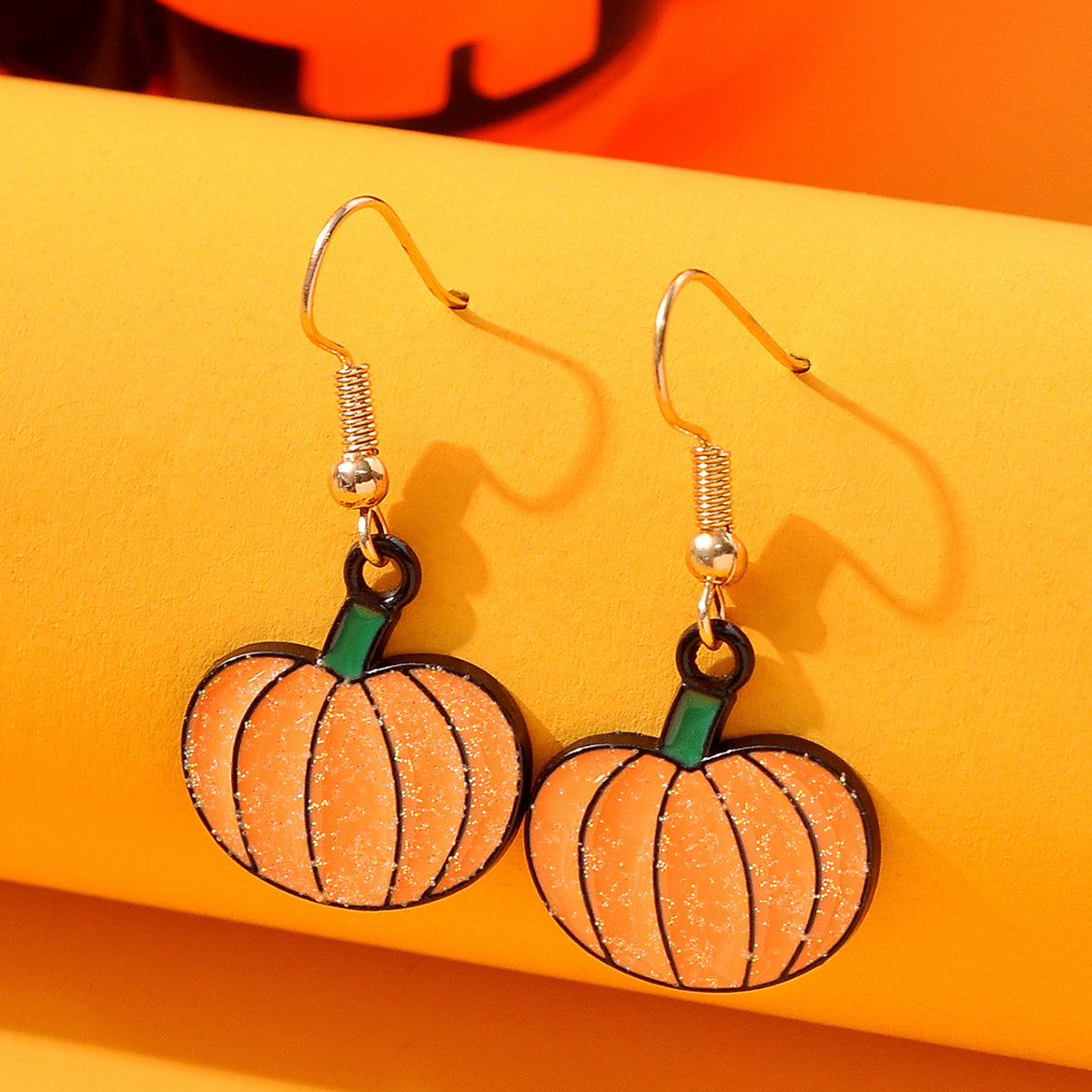 Pumpkin Pendant Earrings