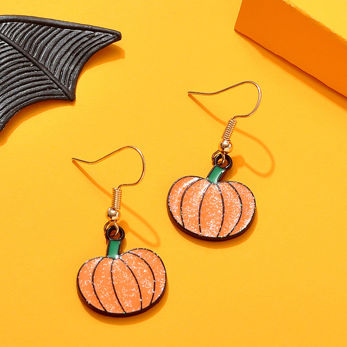 Pumpkin Pendant Earrings