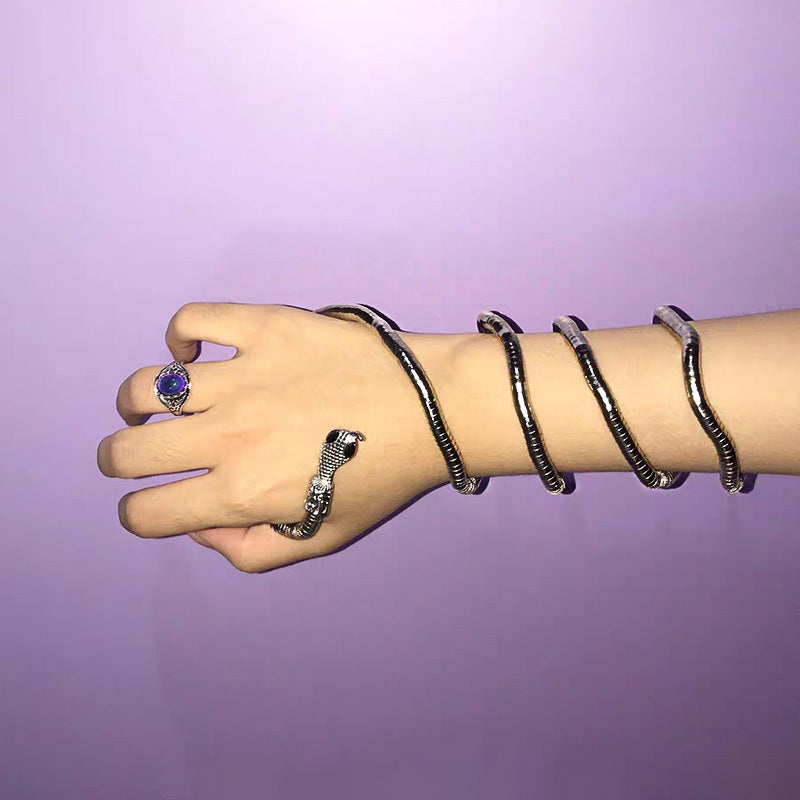 Snake Wrap Bracelet Necklace