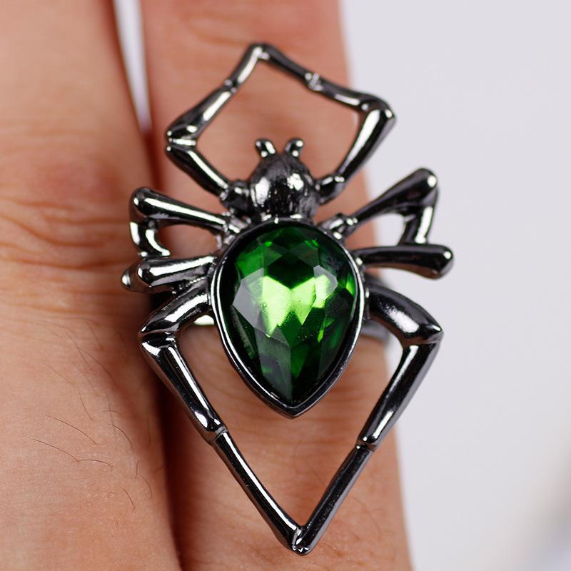 Spider Crystal Ring Set