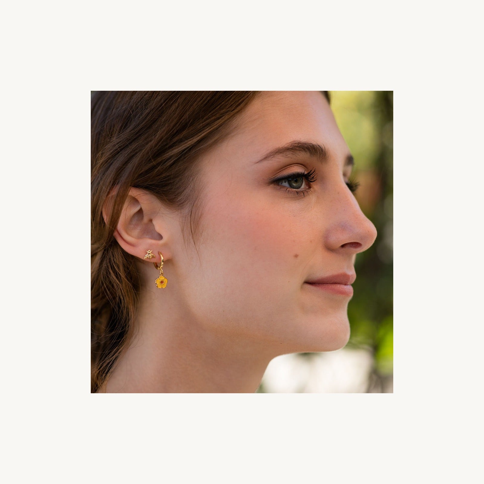 Tiny Honey Bee Stud Earrings