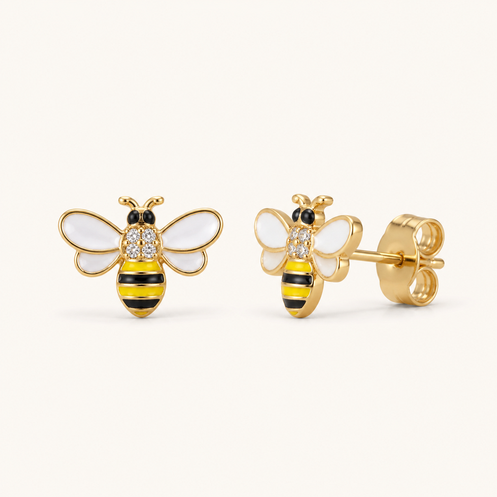 PF-TINY-HONEY-BEE-STUD-EARRINGS main product image