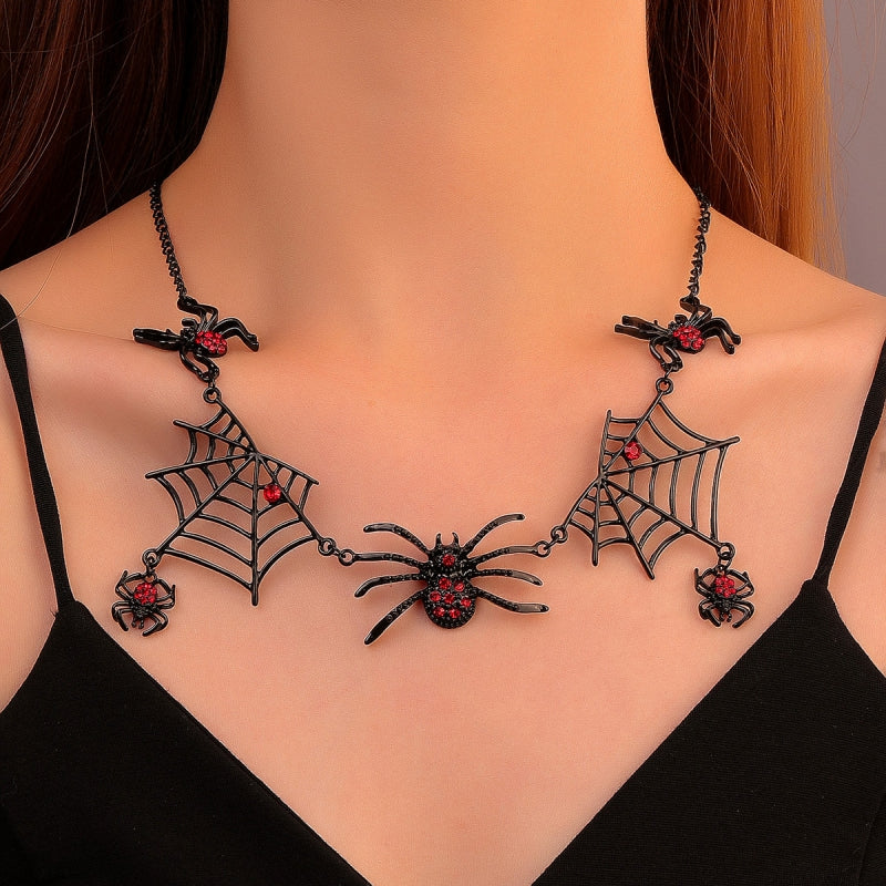 Vintage Gothic Spider Pendant Necklace